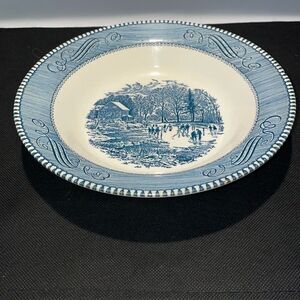 Blue and White Ceramic Bowl